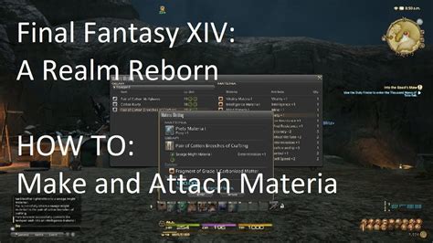 Final Fantasy XIV Materia Guide: How to Create and Attach .